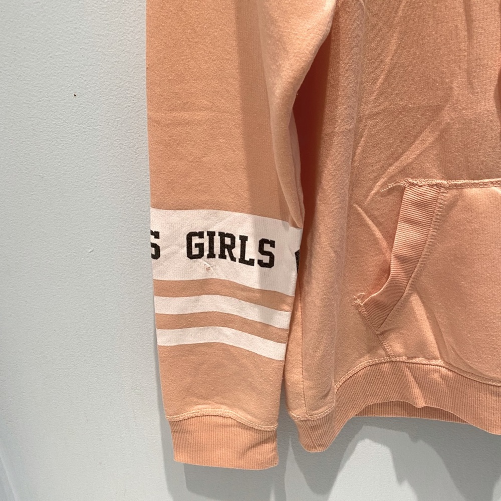 Ardene • Peach&White long sleeve hoodie «GIRLS» - Picture 5 of 11